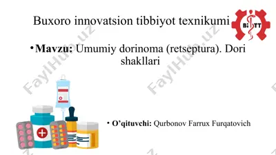 buxoro innovatsion tibbiyot texnikumi — PPTX