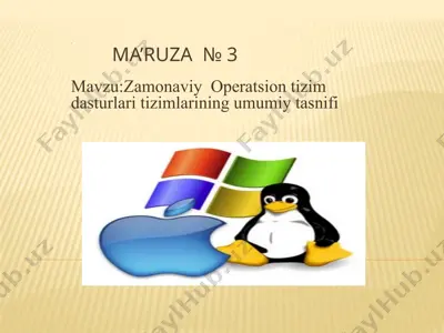 operatsion tizimlar — PPTX