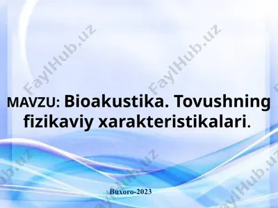 bioakustika — PPTX