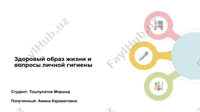 здоровый образ жизни и вопросы личной гигиены — PPTX