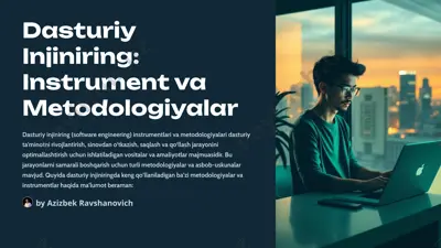 dasturiy injiniring: instrument va metodologiyalar — PPTX