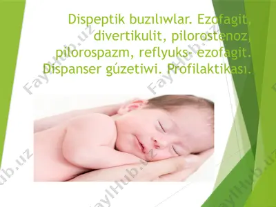 dispeptik buzılıwlar — PPTX