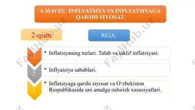 inflyatsiya turlari — PPTX