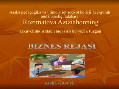 biznes rejasi — PPTX