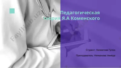 педагогическая теория я.а коменского — PPTX