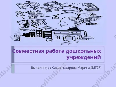 совместная работа дошкольных учреждений — PPTX
