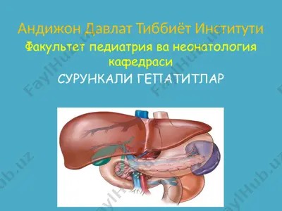 сурункали гепатитлар — PPTX