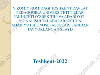 adabiyotshunoslikda sujet va kompozitsiya — PPTX