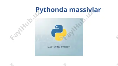 pythonda massivlar — PPTX