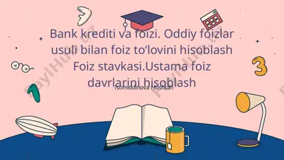 bank krediti va foizi — PPTX