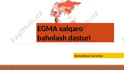 egma xalqaro baholash dasturi — PPTX