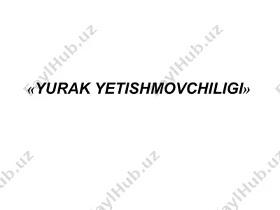 yurak yetishmovchiligi — PDF