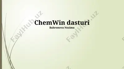 chemwin dasturi — PPTX