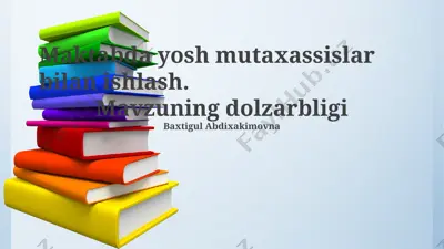 yosh mutaxassislar bilan ishlash — PPTX