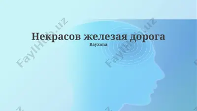 некрасов железая дорога — PPTX
