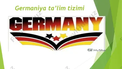 germaniya ta’lim tizimi — PPTX