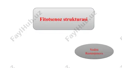 fitotsenoz strukturasi — PPT