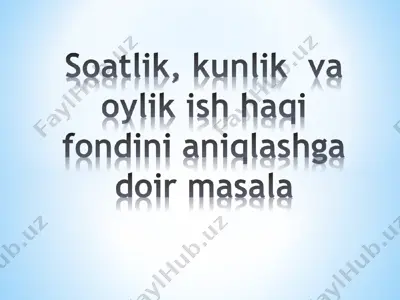 korxona mahsulotlar ishlab chiqarish — PPT