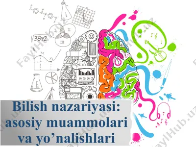 bilish nazariyasi - asosiy muammolari va yo’nalishlari — PPTX