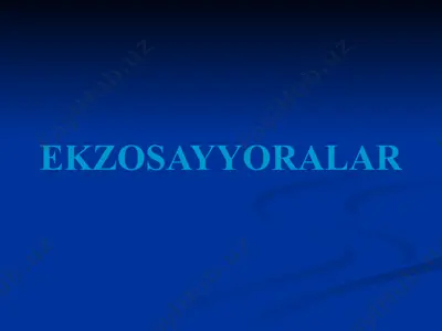 ekzosayyoralar — PPTX