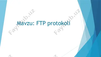 ftp protokoli — PPTX