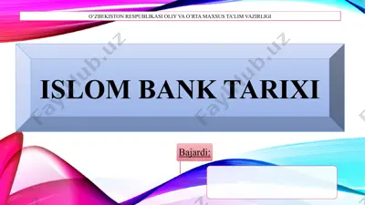 islom bank tarixi — PPTX
