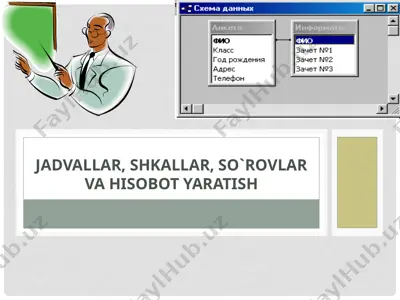 jadvallar, shkallar, so`rovlar va hisobot yaratish — PPTX
