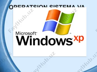 operatsion sistema va ularning tur'lari — PPTX