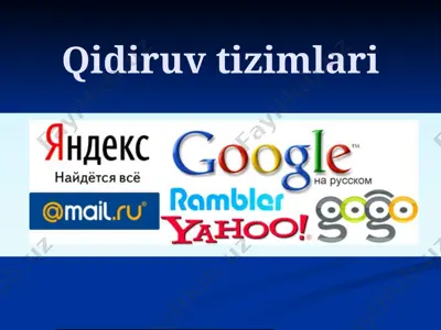qidiruv tizimlari — PPTX