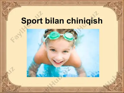 sport bilan chiniqish — PPTX