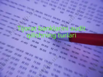 tijorat banklarini audit qilishning turlari — PPTX