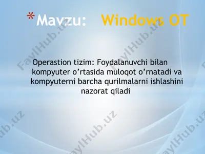 windows ot — PPTX