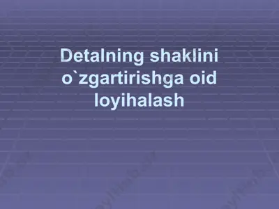 loyihalash — PPTX