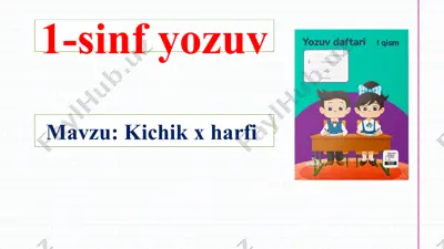 1-sinf yozuv — PPTX