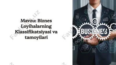 yangi mahsulotlarni yaratish loyihalari — PPTX