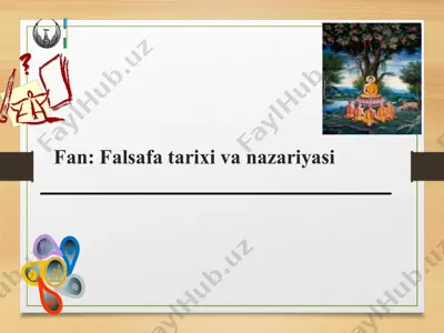 falsafa tarixi va nazariyasi — PPTX