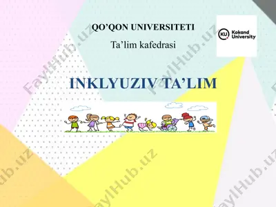 ruhiy rivojlanish sustlashgan bolalar rivojlanishining o‘ziga xos xususiyatlari — PPTX