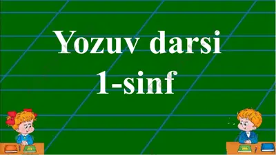 yozuv darsi — PPTX