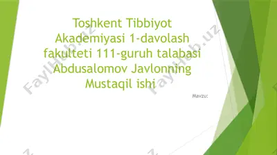 globallashuv sharoitida antropologik inqirozning oldini olish — PPTX