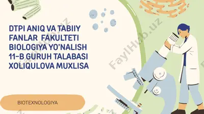 transgen organizmlar olinishi — PPTX