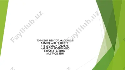 shaxs ma’naviyatini rivojlantirishning omillari va vositalari — PPTX