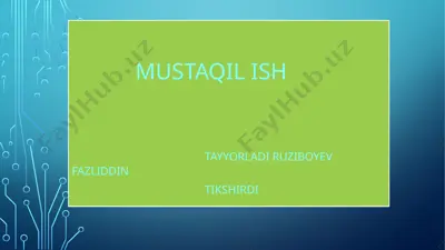 axborot erkinligini ta’minlash tushunchasi, mazmun-mohiyati — PPTX