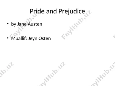 pride and prejudice — PPTX