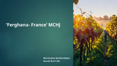 'ferghana- france’ mchj — PPTX