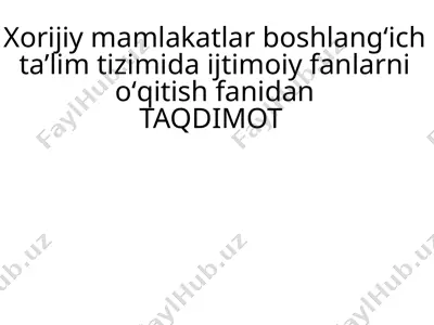 finlandiyada maktabgacha taʼlim — PPTX