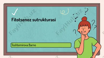 fitotsenoz sutrukturasi — PPTX