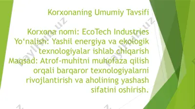 ecotech industries — PPTX