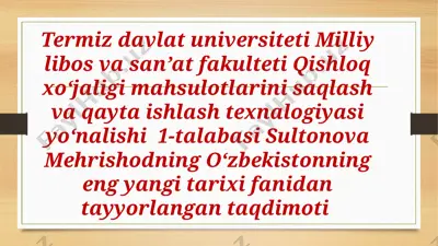 o‘zbekistonning tarixiy yondoshmalari va mustaqillikka to‘g‘ri bosqichlari — PPTX