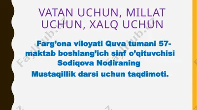 mustaqillik darsi taqdimoti — PPTX