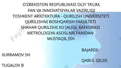 o`lchash xatoliklari va ularni bartaraf etish usullari — PPTX